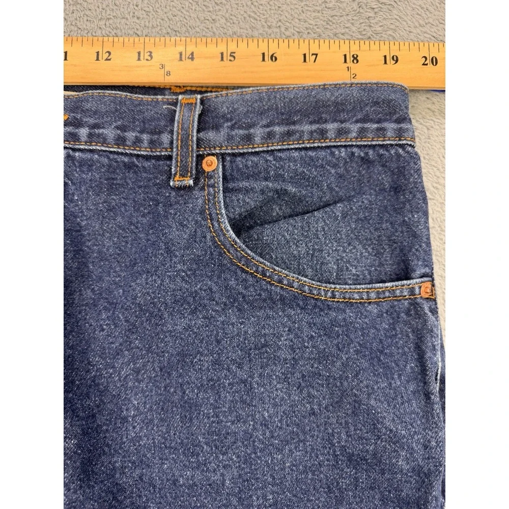 Levi's 517 Jeans Men's 40x32 Blue Bootcut  Denim Cowboy Distressed Faded Western